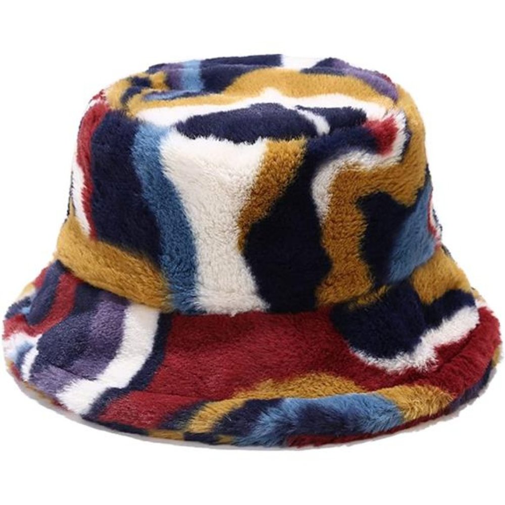 Women's Winter Faux Fur Fuzzy Warm Bucket Hat